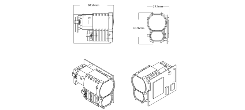 3km Long-Range Laser Rangefinder Module - LRF3K1LS 3km Long-Range Laser Rangefinder Module - LRF3K1LS