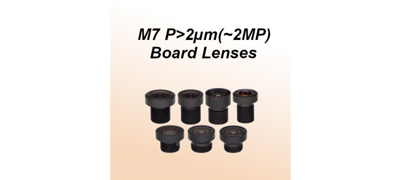 M7 Board Lenses for Ø4.5mm(≤1/4"), 1.6µm(~2MP) Sensor M7 Board Lenses for Ø4.5mm(≤1/4"), 1.6µm(~2MP) Sensor