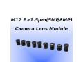 M12 Board Camera Lens for Ø6.7mm(≤1/2.7"), 1.5µm(~5MP,8MP)Sensor M12 Board Camera Lens for Ø6.7mm(≤1/2.7"), 1.5µm(~5MP,8MP)Sensor